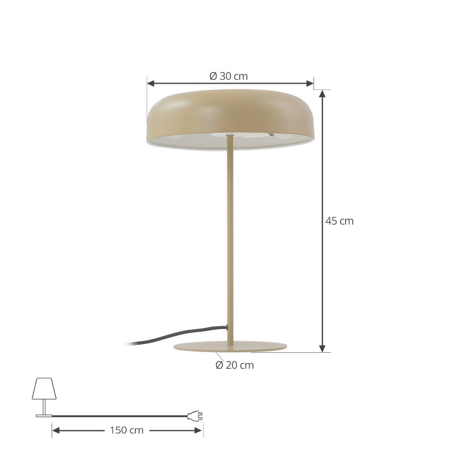 Lampe à poser en métal moderne, Edion