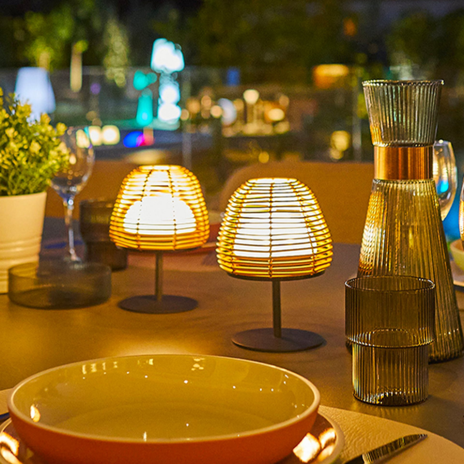 2 Lampe de table TWINS BOHEME H16CM