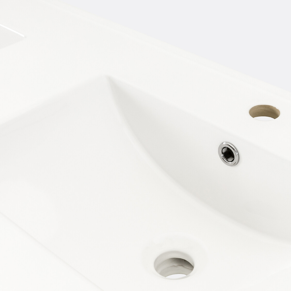 Plan double vasque en céramique L120 cm, Jaly