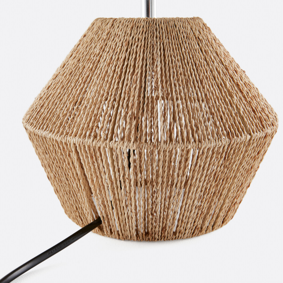 Lampe à poser chanvre et lin, Yaku