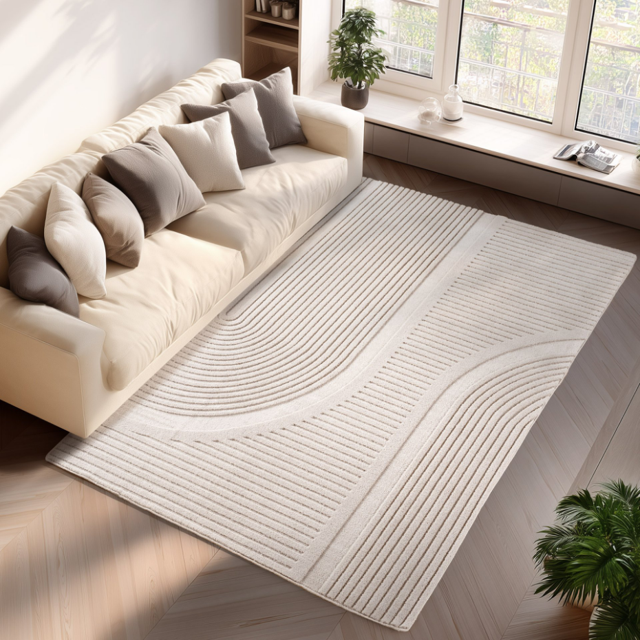 Tapis relief demi arc LENNY