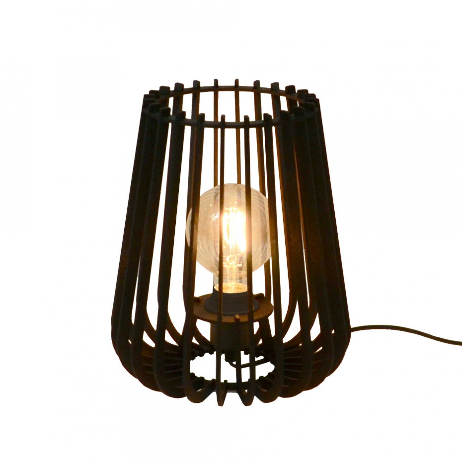 Lampe à poser en bois de peuplier, ELSA