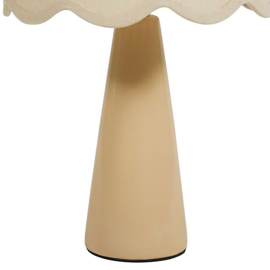 Lampe céramique lin Mathilde nude