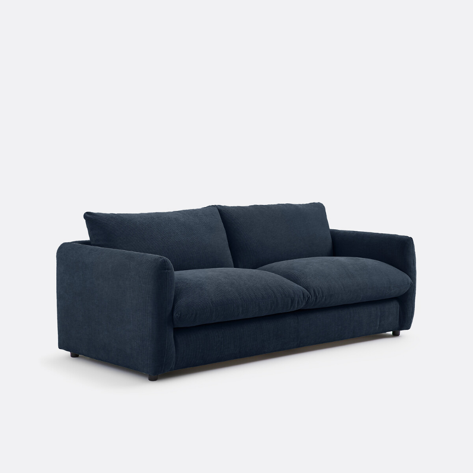 Canapé convertible 2, 3, 4 pl., velours gaufré Yde