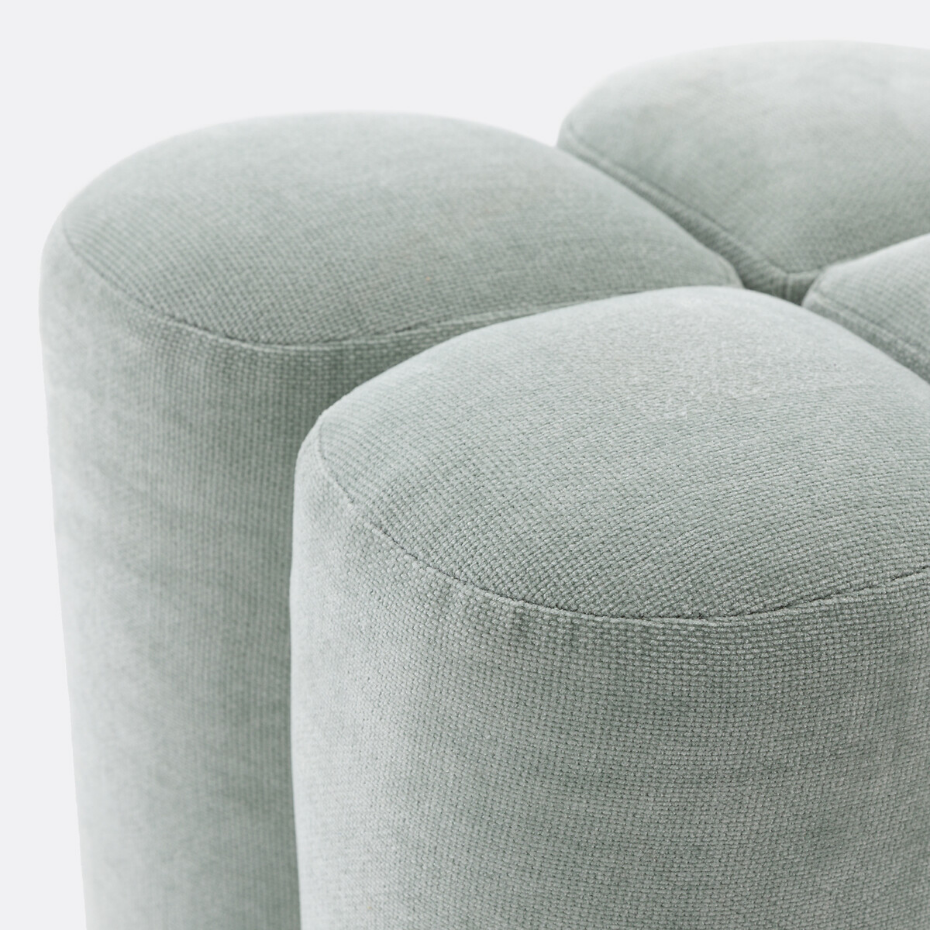Pouf vintage polyester, Mariane