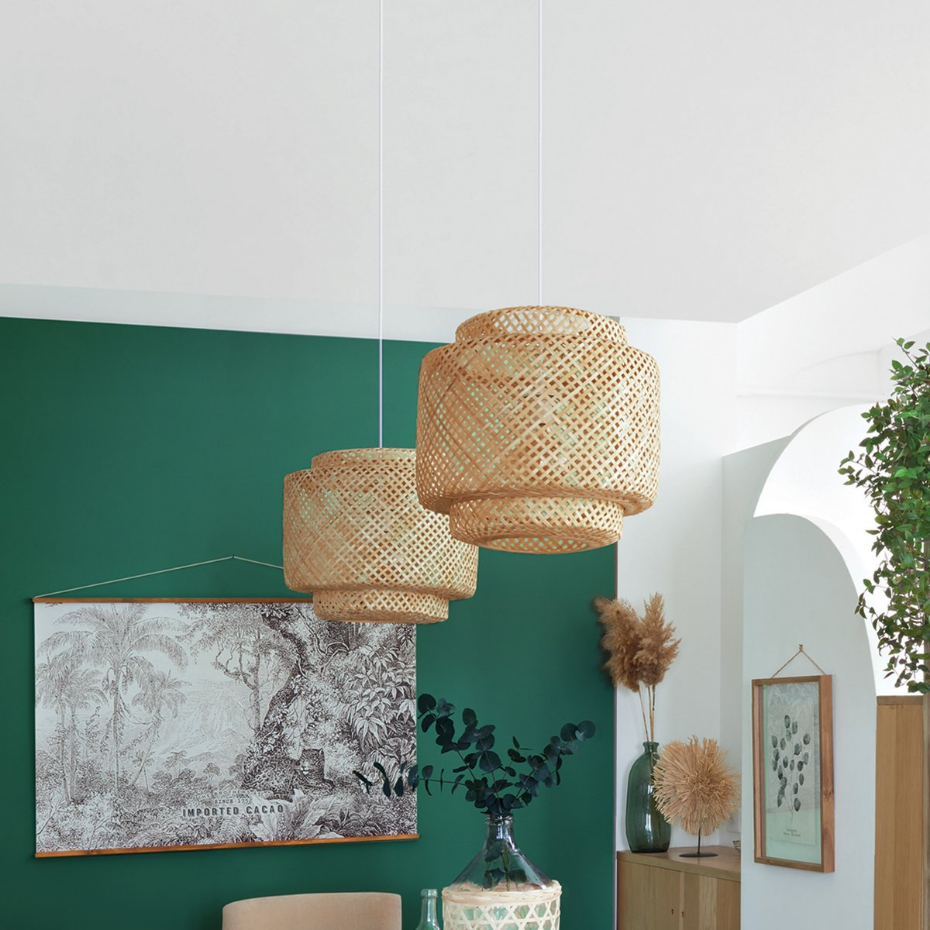 Suspension bambou tressé LIBY
