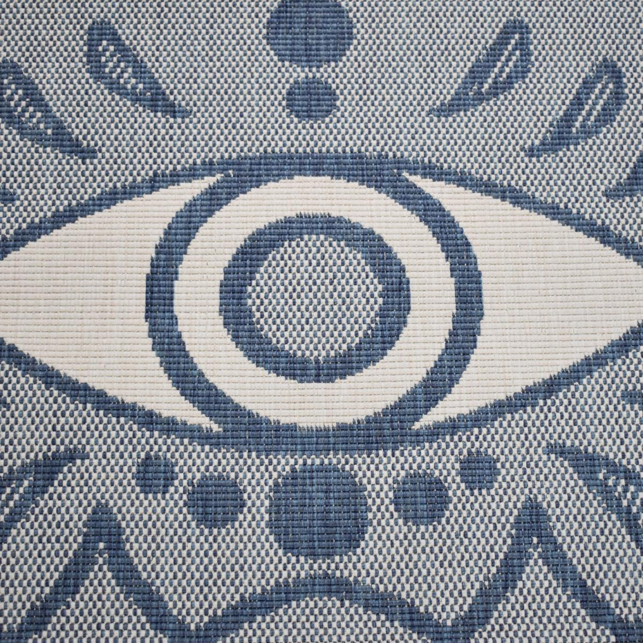 Tapis extérieur, kilim reversible LYN2 BK REVERSIBLE