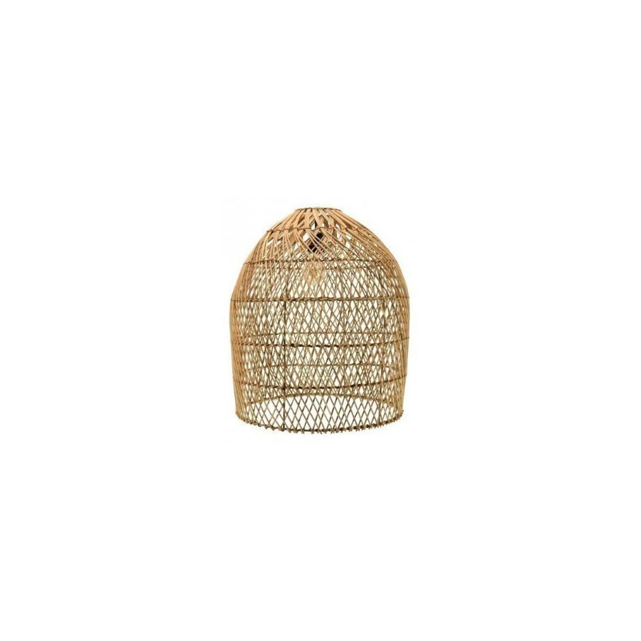 Abat-jour nasse seul en rotin naturel
