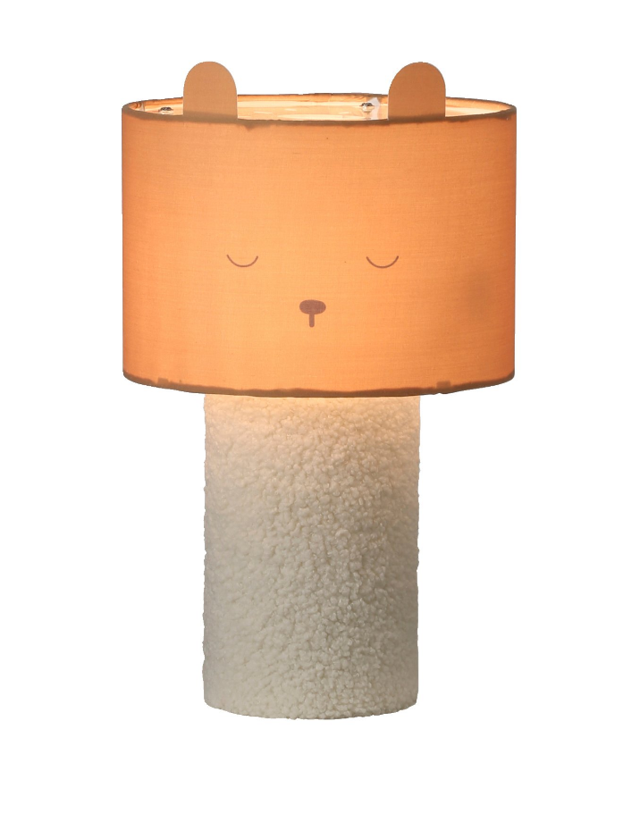 Lampe à poser Ourson pied en bouclette