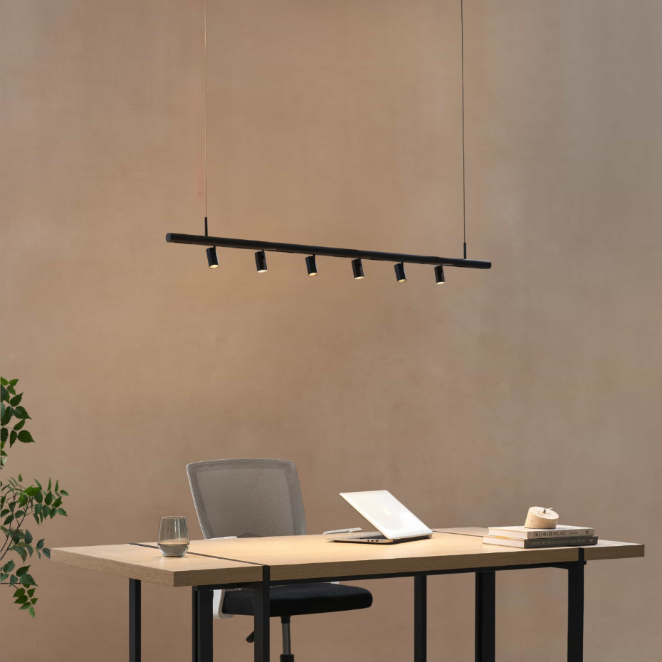 Suspension 6 spots LED orientables - LYNE