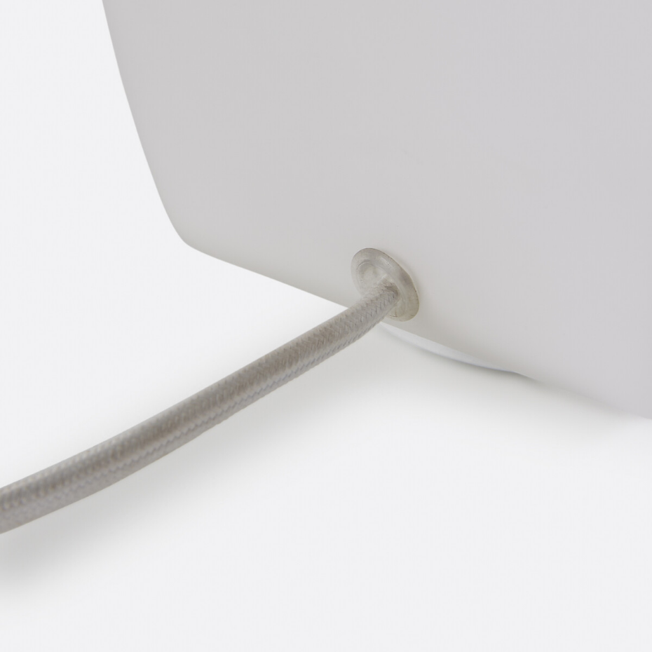 Lampe à poser en verre opaline, ETERA