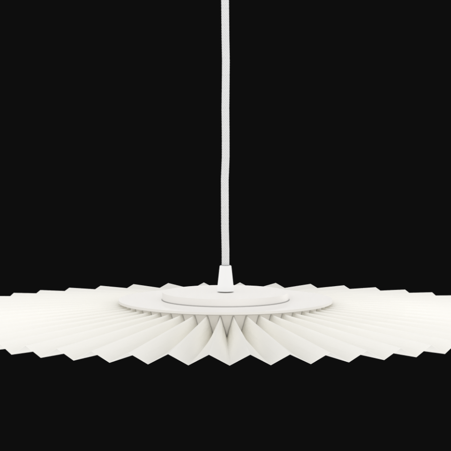 Suspension plafonnier plissée 50 cm, CARMEN