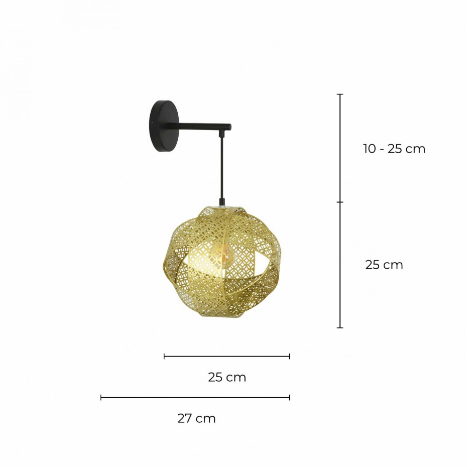 Applique murale suspendue en métal, ALBEN