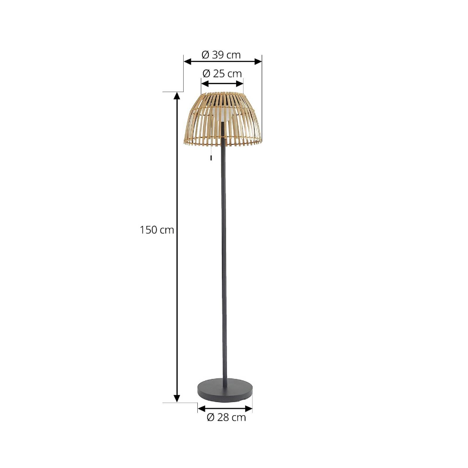 Lampe solaire en aluminium traditionnelleLED