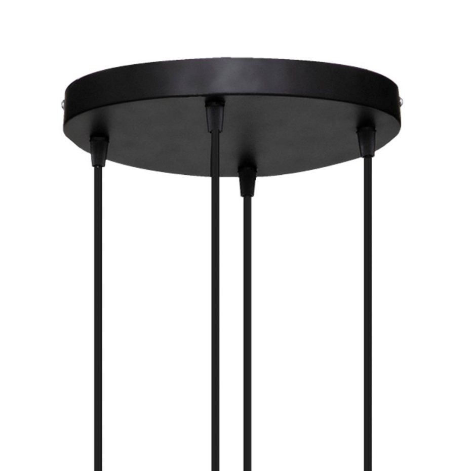 Suspension verre métal 5 lampes ALAK