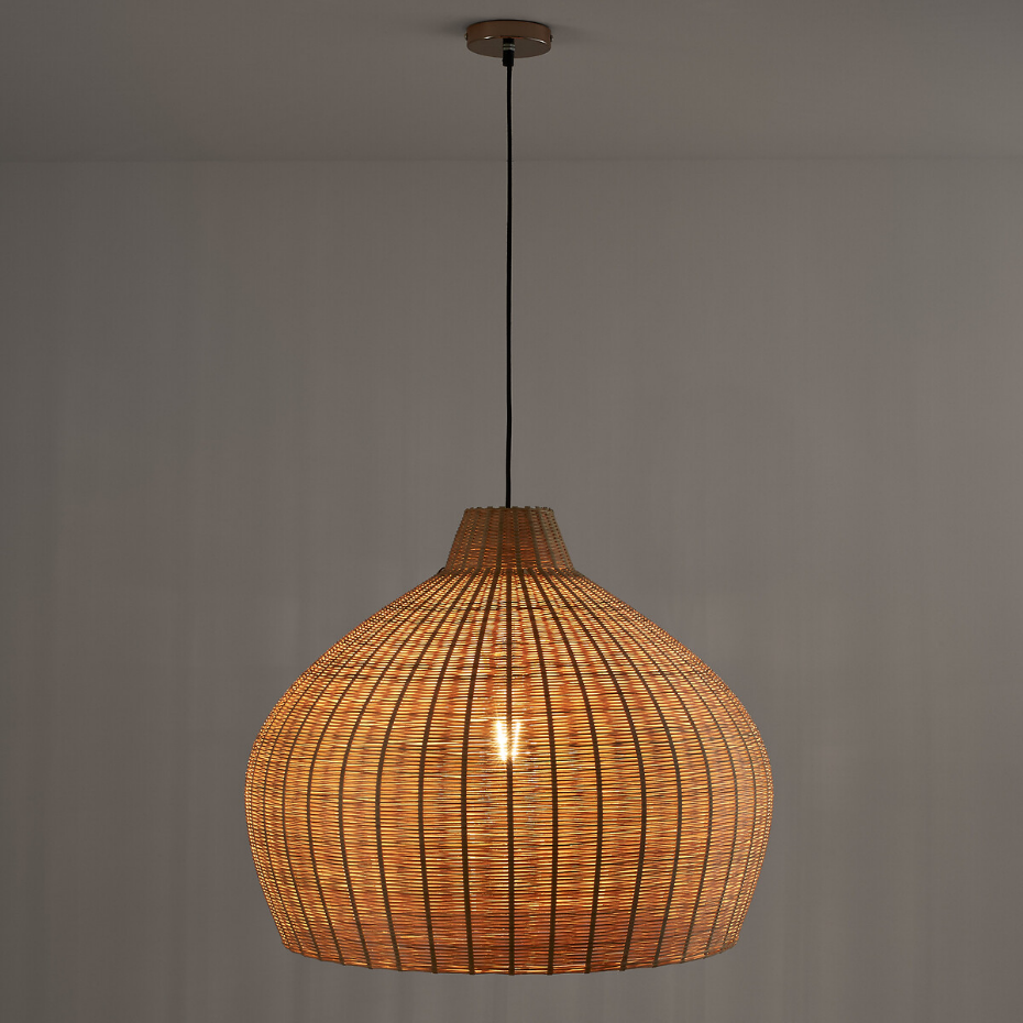 Suspension en bambou tressé Ø60 cm, Vani