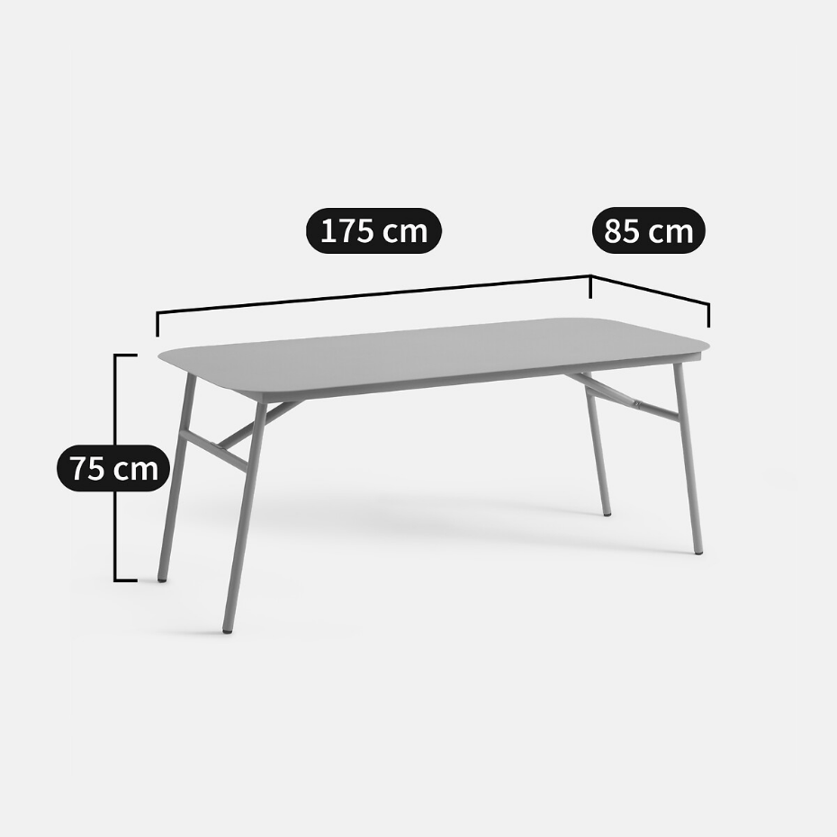 Table de jardin pliable, en acacia, HANSO