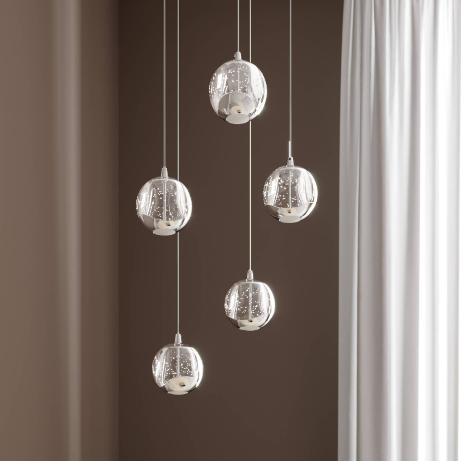 Suspension en verre moderneLED, Hayley