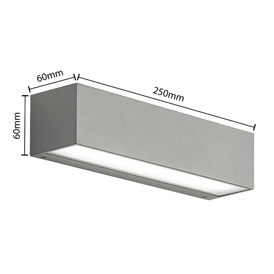 Applique extérieure en aluminium moderneLED