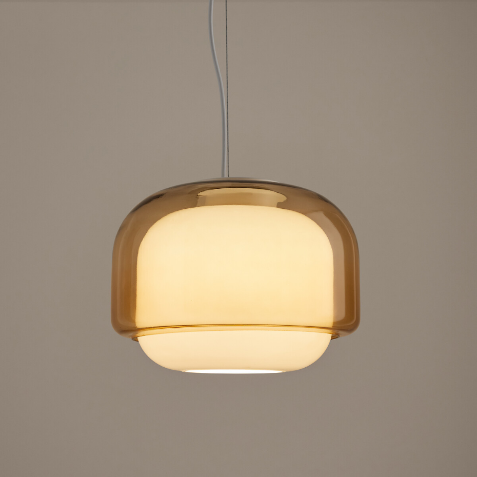Suspension en verre coloré Ø30,5 cm, KINOKO
