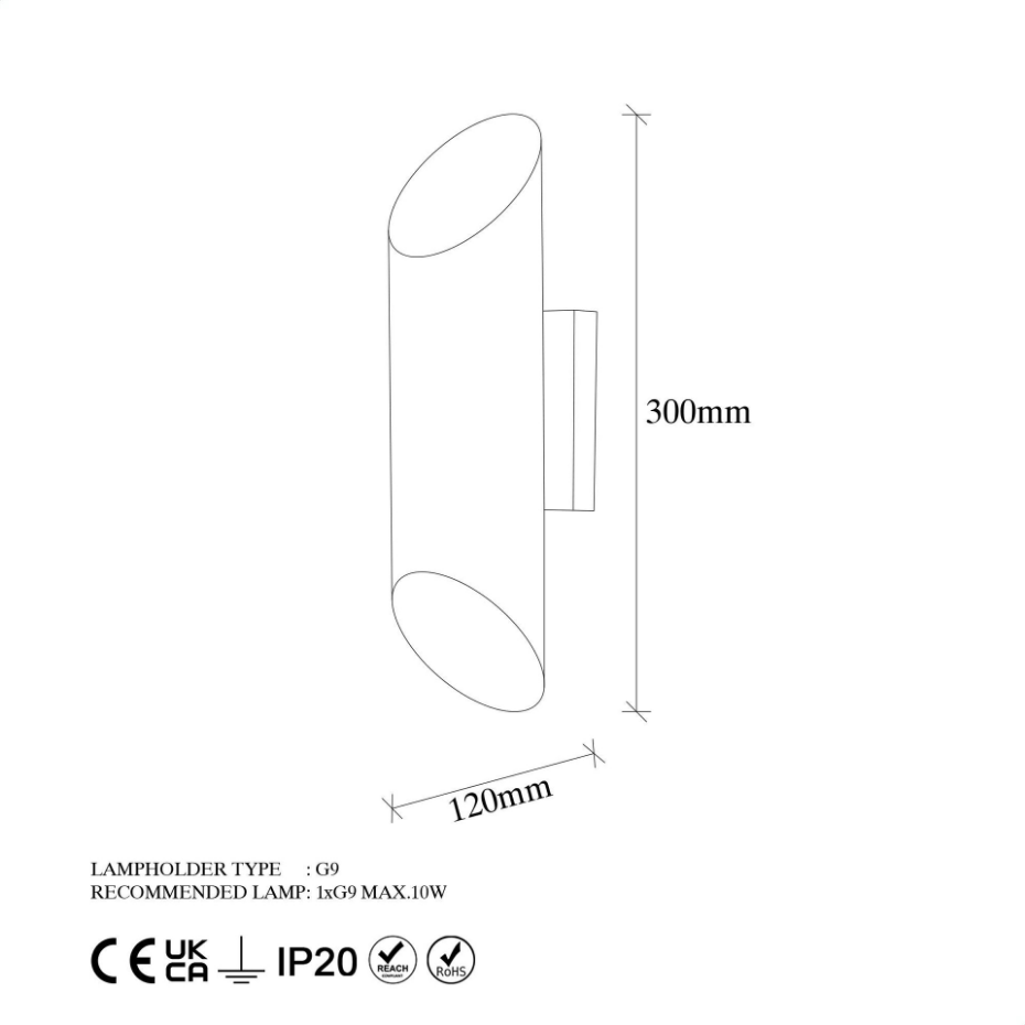 Applique murale design cylindrique SINOP