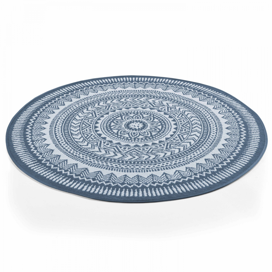 Tapis rond d'extérieur avec motif MANDALA
