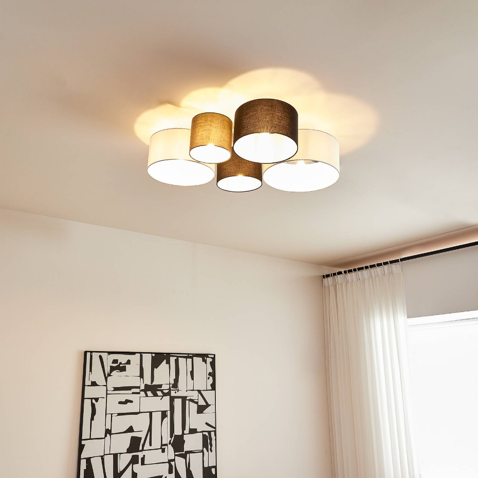 Plafonnier en textile scandinave, Lettie