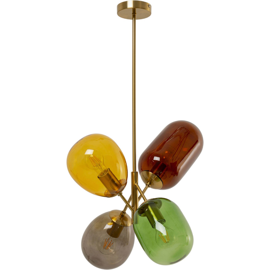 Suspension en verre et acier, BALLOON DANCE