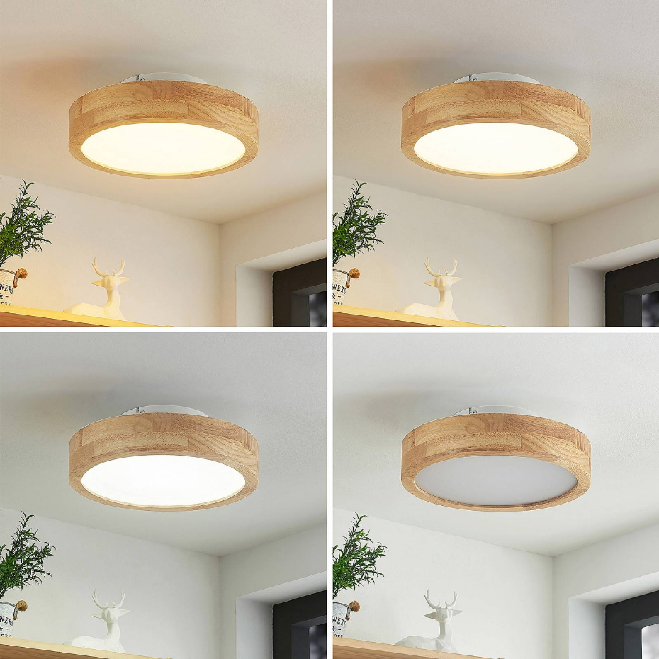 Plafonnier en bois moderneLED, Lanira
