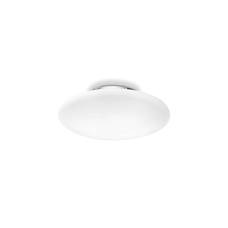 Plafonnier En Verre Blanc Souffle Yoga