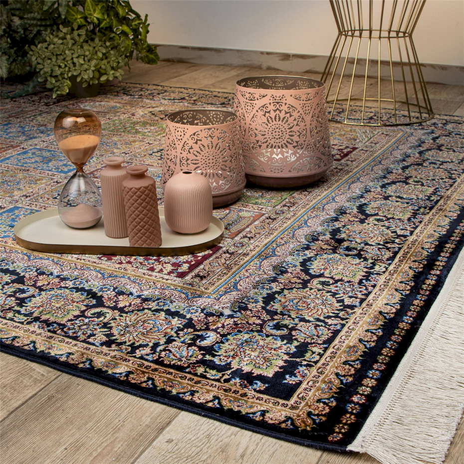 Tapis rectangulaire en modal motif patchwork