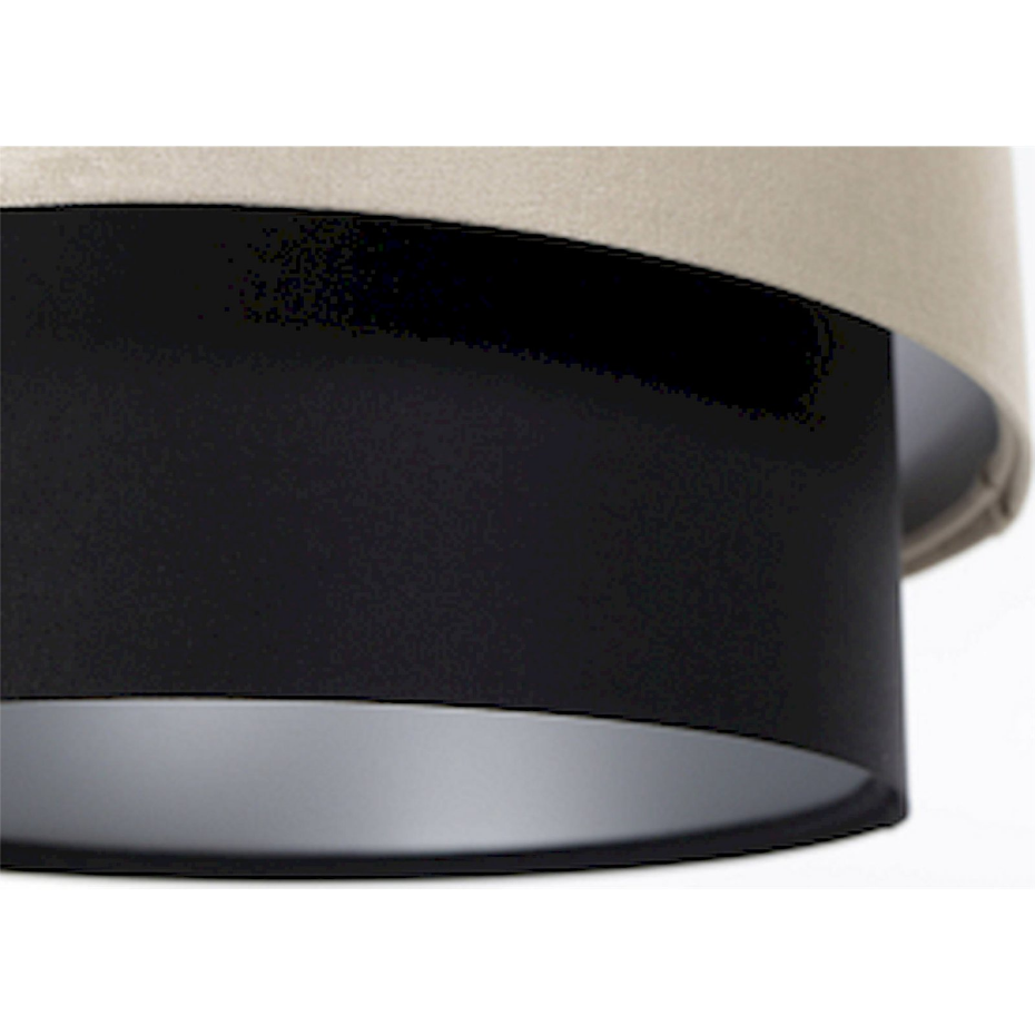 Suspension rectangulaire en PVC LED E27 Duo ellegant