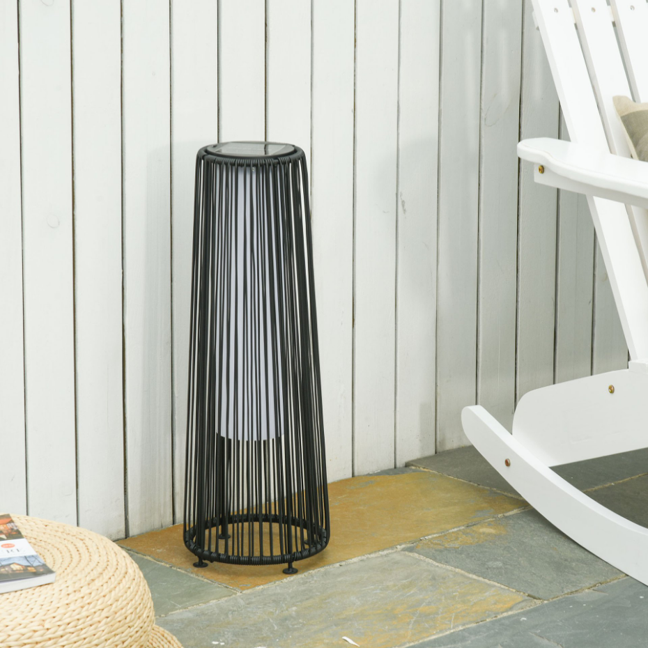 Lampadaire LED de jardin style colonial résine filaire
