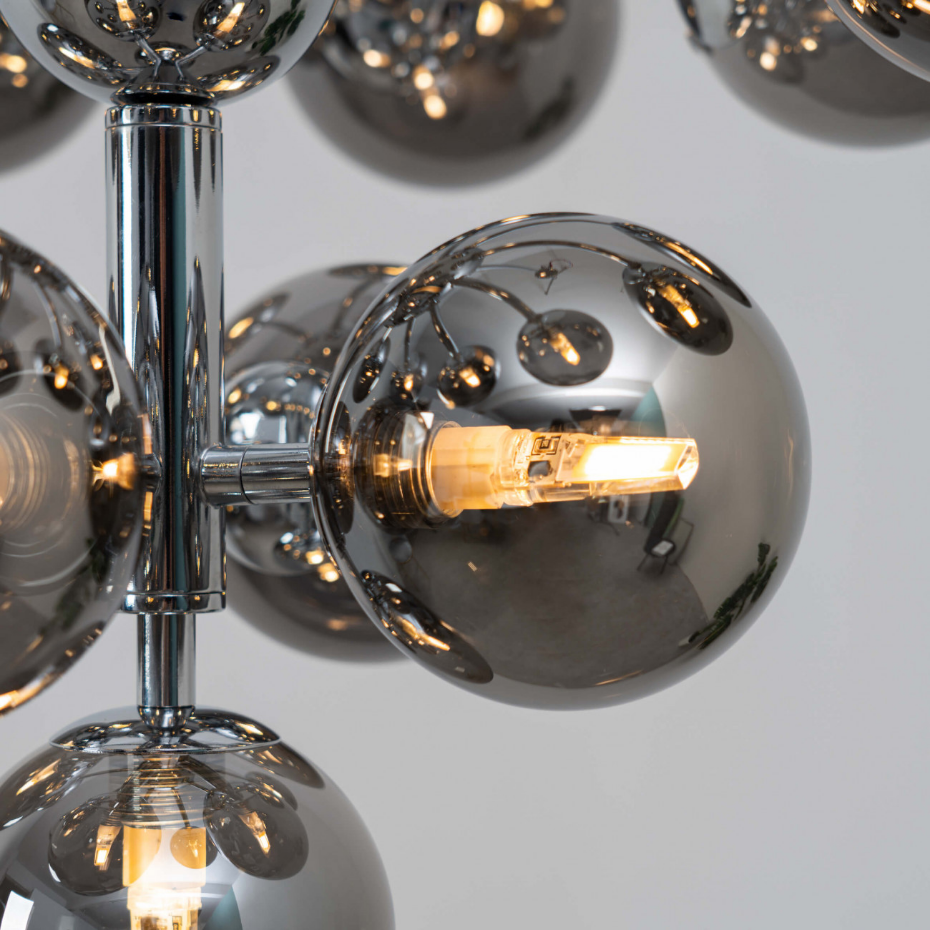 Suspension élégante à sphères verre - NIZZALO