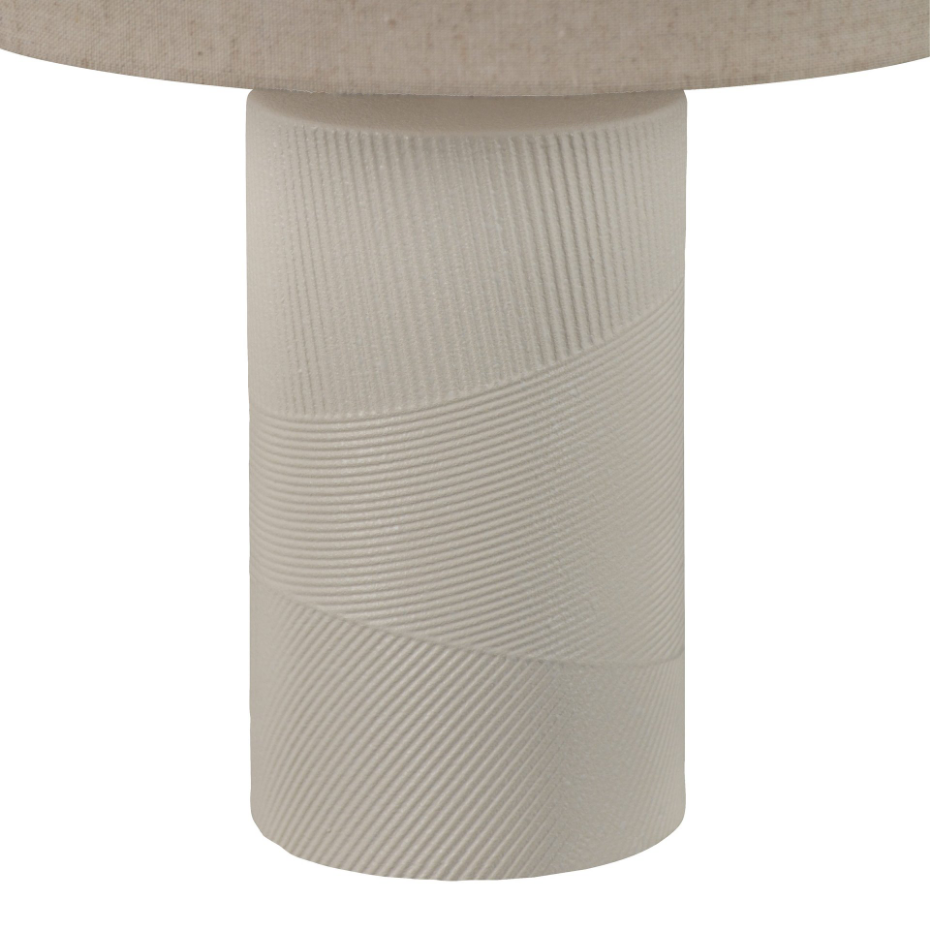 Lampe en céramique avec abat-jour, LANZOMA