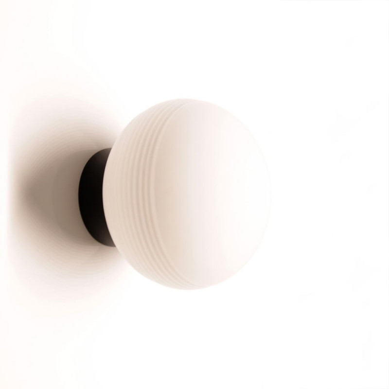 Applique globe Salle De Bain Ip44 noir Amar