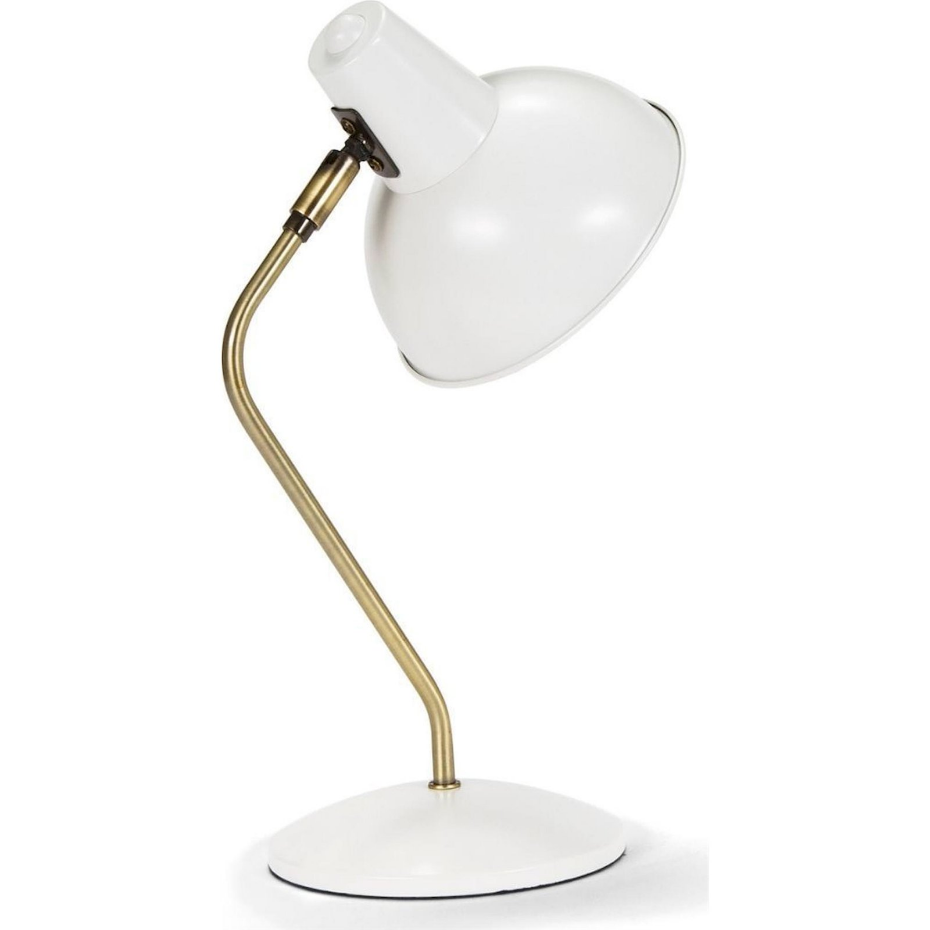 Lampe de bureau ronde en fer style industriel