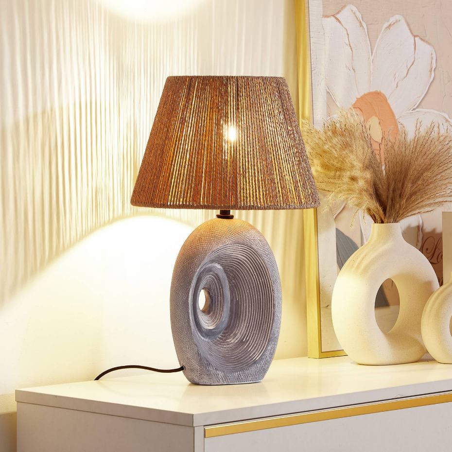 Lampe à poser en céramique traditionnelle