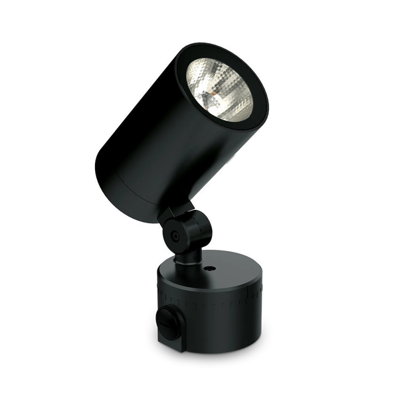 Grand spot led extérieur IP66 métal noir Ozone