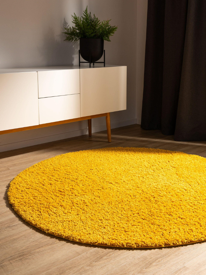 Tapis à poils longs rond SOHO