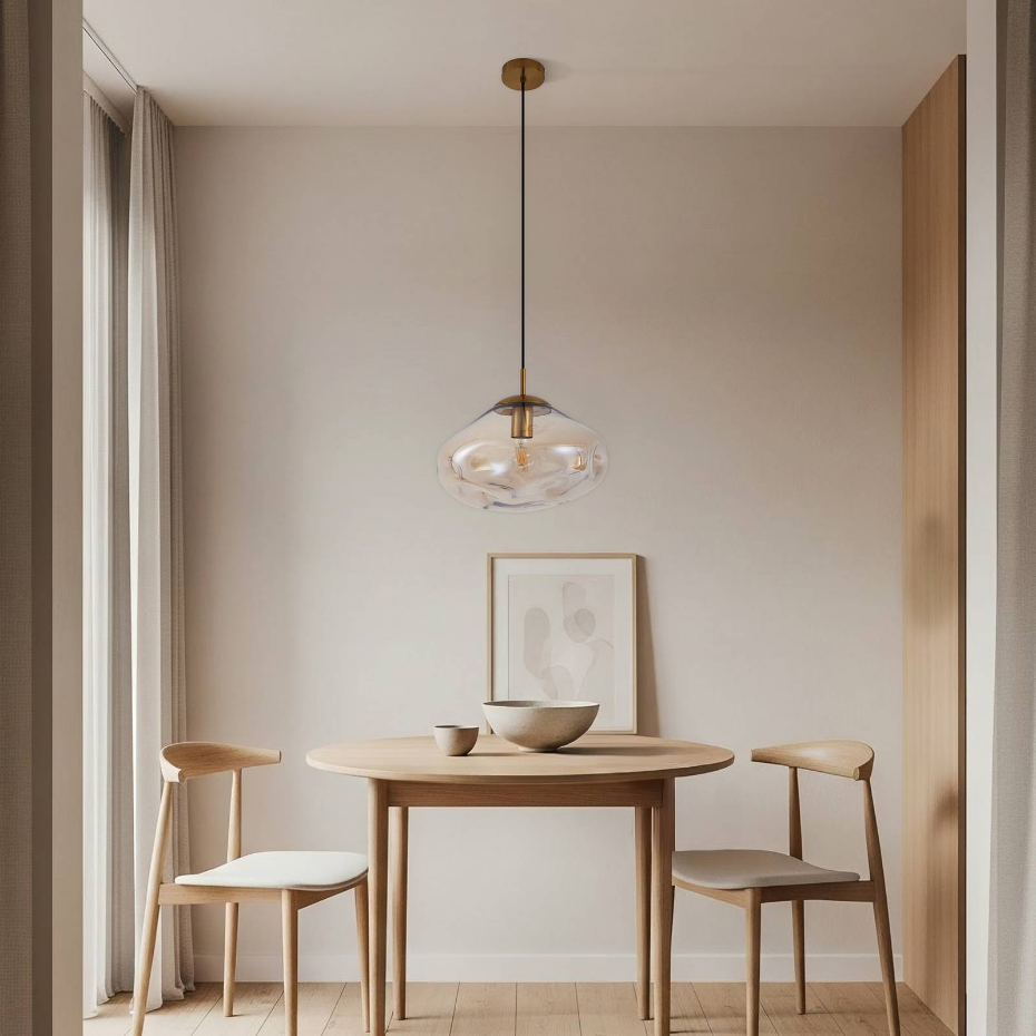 Suspension en verre design, Lelia