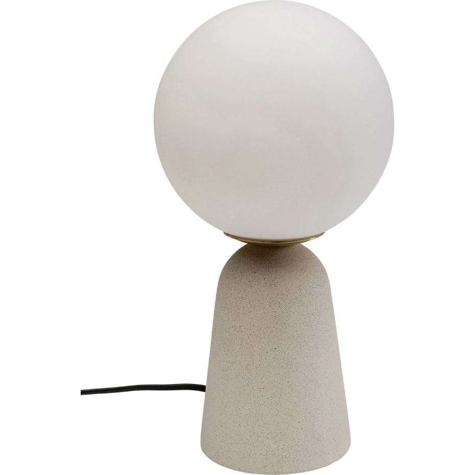Lampe en verre et ciment, BOLLIE