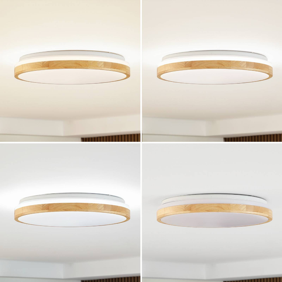 Plafonnier en bois moderneLED, Emiva
