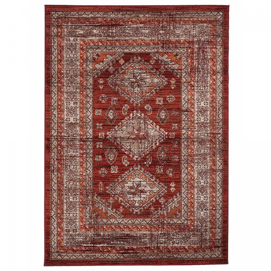 Tapis oriental tissé motif ethnique LYN1 DAZOR