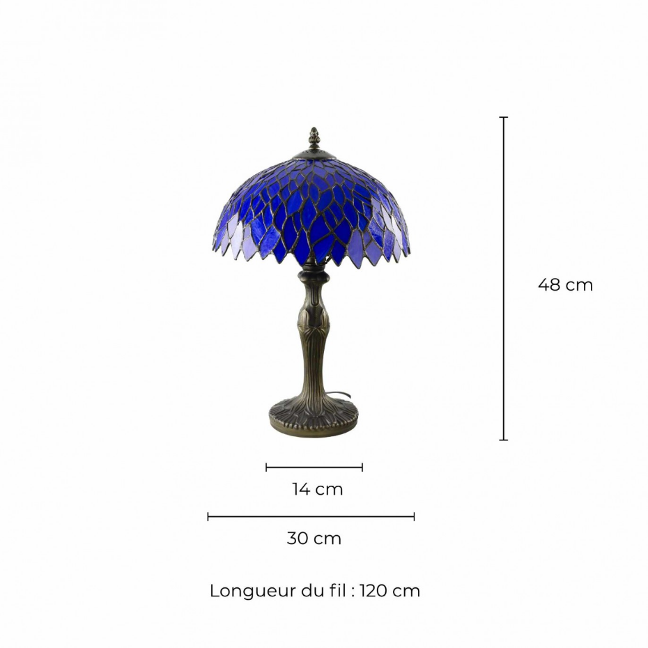 Lampe à poser moyen modèle en verre mosaïque, TIFFANY CAMILLE