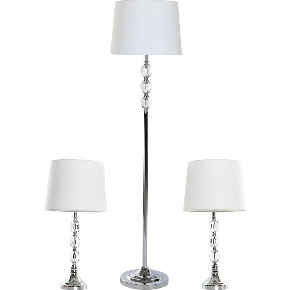 Lampadaire en métal et verre rond Moderno