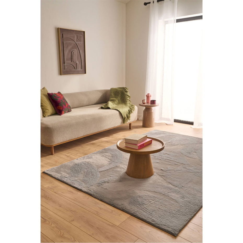 Tapis rectangulaire en polyester NUBE