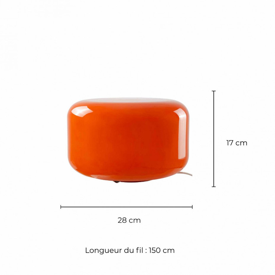Lampe à poser en verre, LIVO