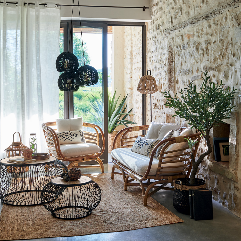 Lampadaire corde tressée JILY