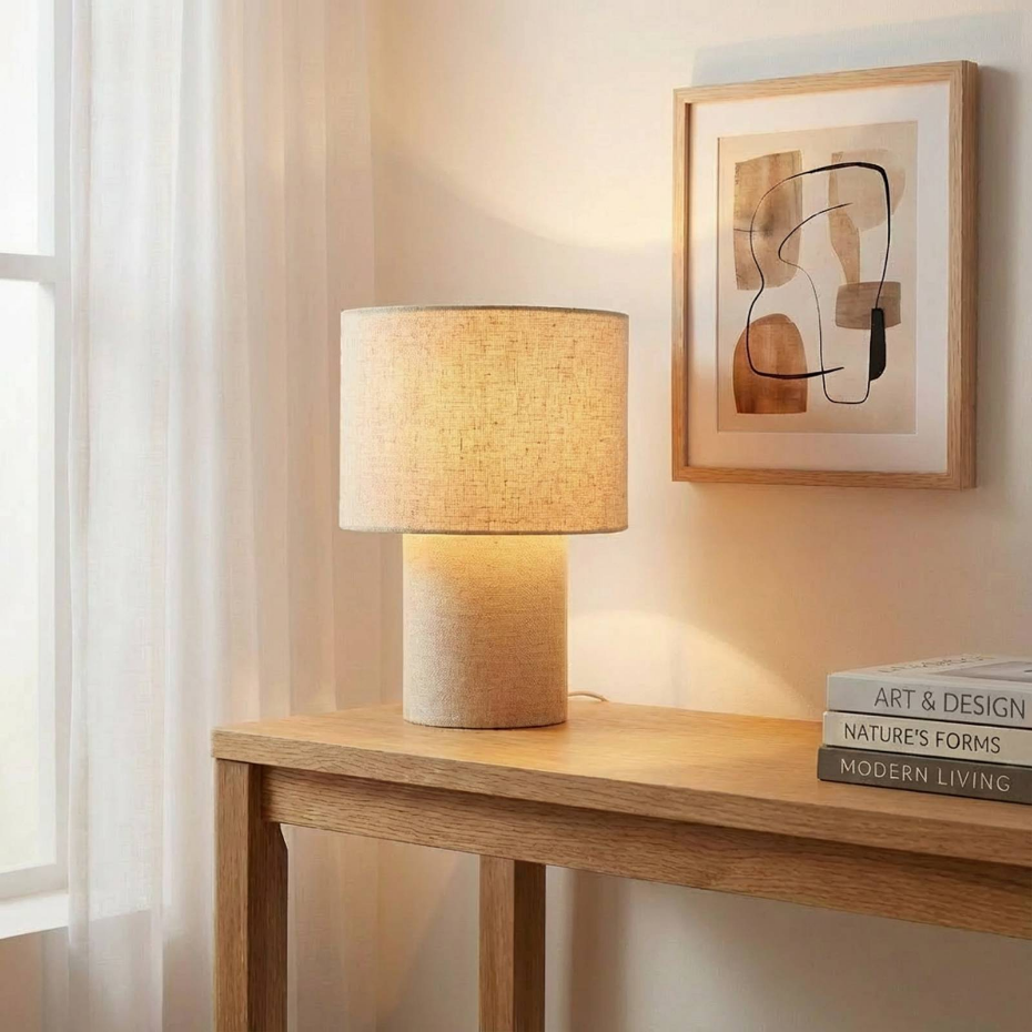 Lampe à poser en textile scandinave, Elfie